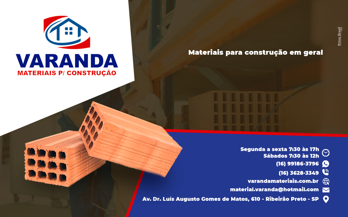 Varanda - Materiais para Construção em Jardinópolis-SP - Área 17 - Seu guia de empresas em São José do Rio Preto e região.